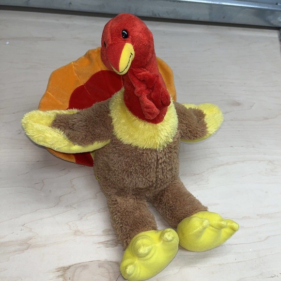 Build-A-Bear Plush Colorful BABW Turkey thanksgiving Tom - Picture 6 of 6